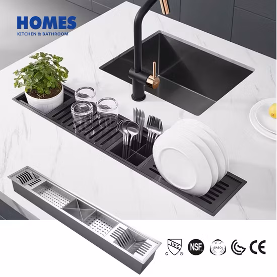 Drop in Topmount Kitchen Sink Luckyhorse 16 Gauge Workstation Channel C120