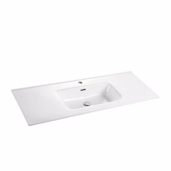 Sanitari di Design Popolare Lavabo in Ceramica Rettangolare Sottile